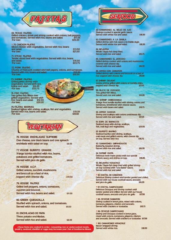 El Jarocho Mexican Restaurant Inc Menu image 4